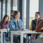 A group of international students applying for fully funded scholarships and free visas to study in Canada